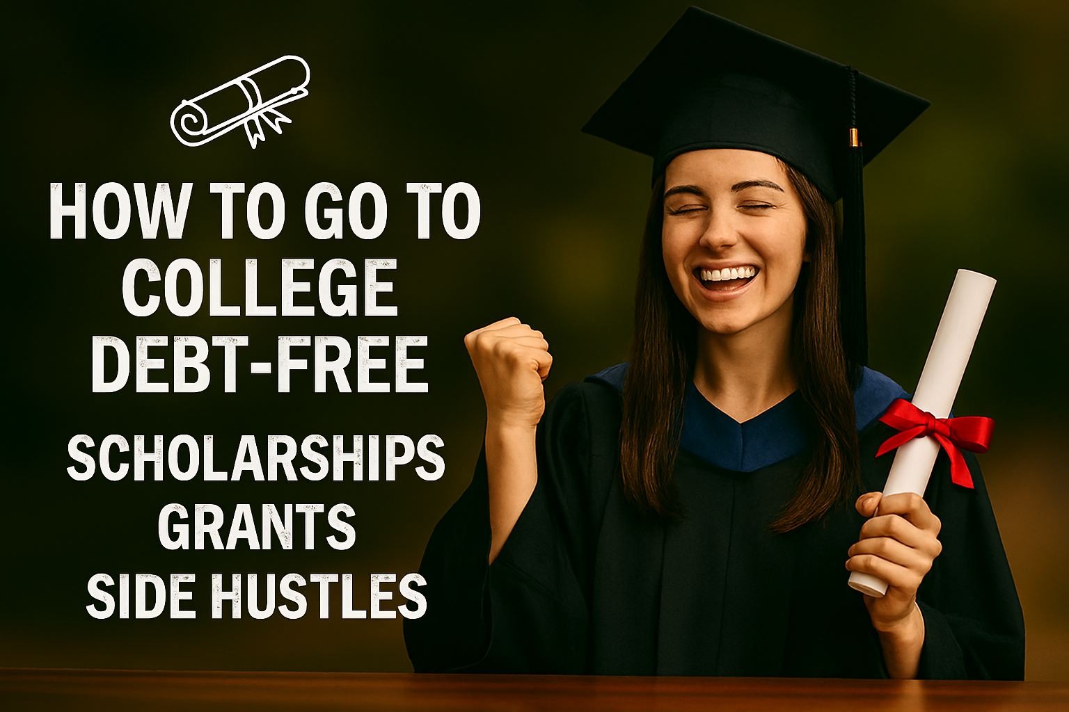 How to Go to College Debt-Free | Scholarships, Grants, Side Hustles